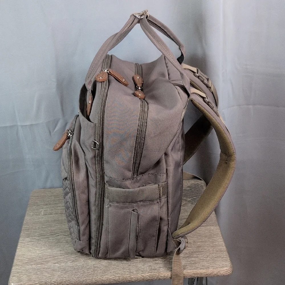 Elegant Quilted Brown Baby Bag‎